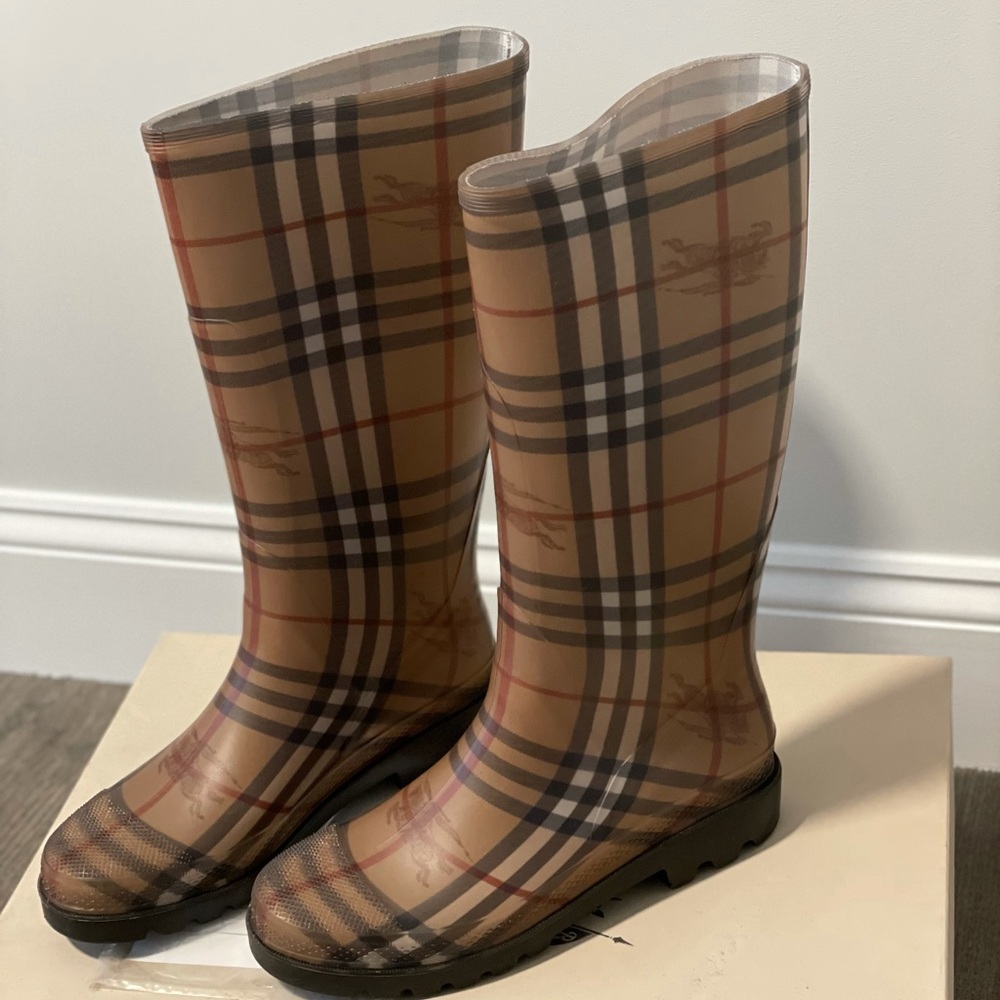 Burberry Monogram Rain Boots